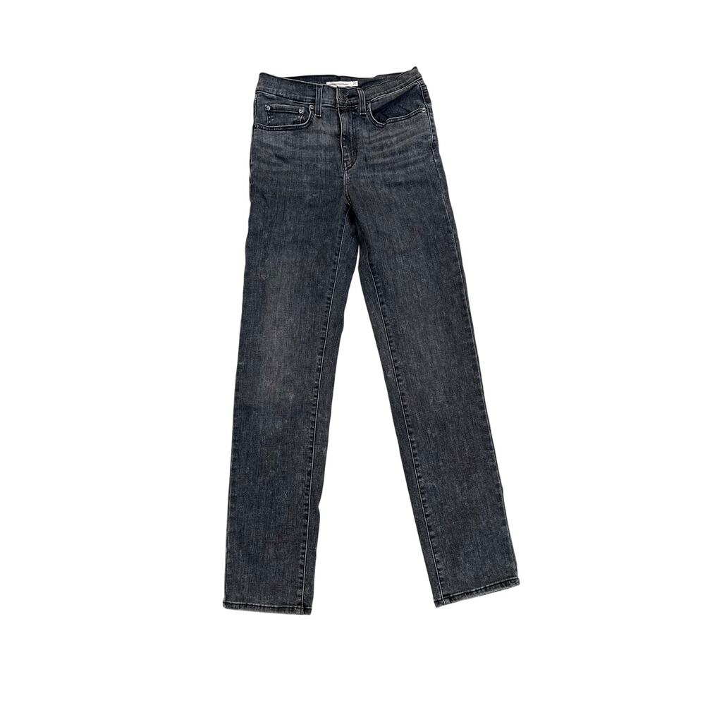 Levi’s 724 High Rise Straight Jeans Washed Black 27 NWOT
